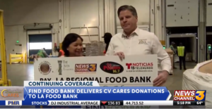 FIND Food Bank delivers CV Cares donations to LA food bank